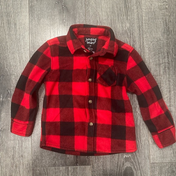Jumping Beans Toddler Boy Fleece Flannel Top Shirt(B7) - Picture 1 of 3